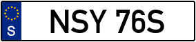 Trailer License Plate